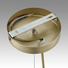 Подвес LUMION CORNE 6596/4A MODERNI LN24 E27 4*60W 220V латунь титаниум/прозрачный, металл/стекло