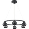 Подвесная люстра LUMION LUAZANA 8242/6 COMFI LN25 203 LED GX53 6*7W 220V черный металл