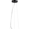 Подвесной светильник LUMION BASALTO 6598/3C MODERNI LN24 Е27 3*40W 220V черный/черный. коричневый металл, эко кожа/металл, стекло