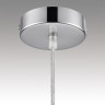 Подвесной светильник LUMION GALLO 8067/1A MODERNI LN25 299 G9 1*20W 220V хром/амбер/прозрачный, металл/стекло